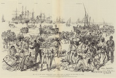 The War in the Soudan, disembarking Baker Pasha